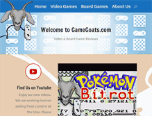 Tablet Screenshot of gamegoats.com